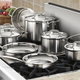 Cuisinart Multiclad Pro Stainless Steel 12-Piece Cookware Set, $190